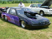 Black And Purple Beretta Drag Car